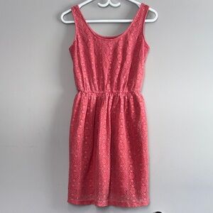 Mossimo Supply Co. Coral Lace Sleeveless Dress